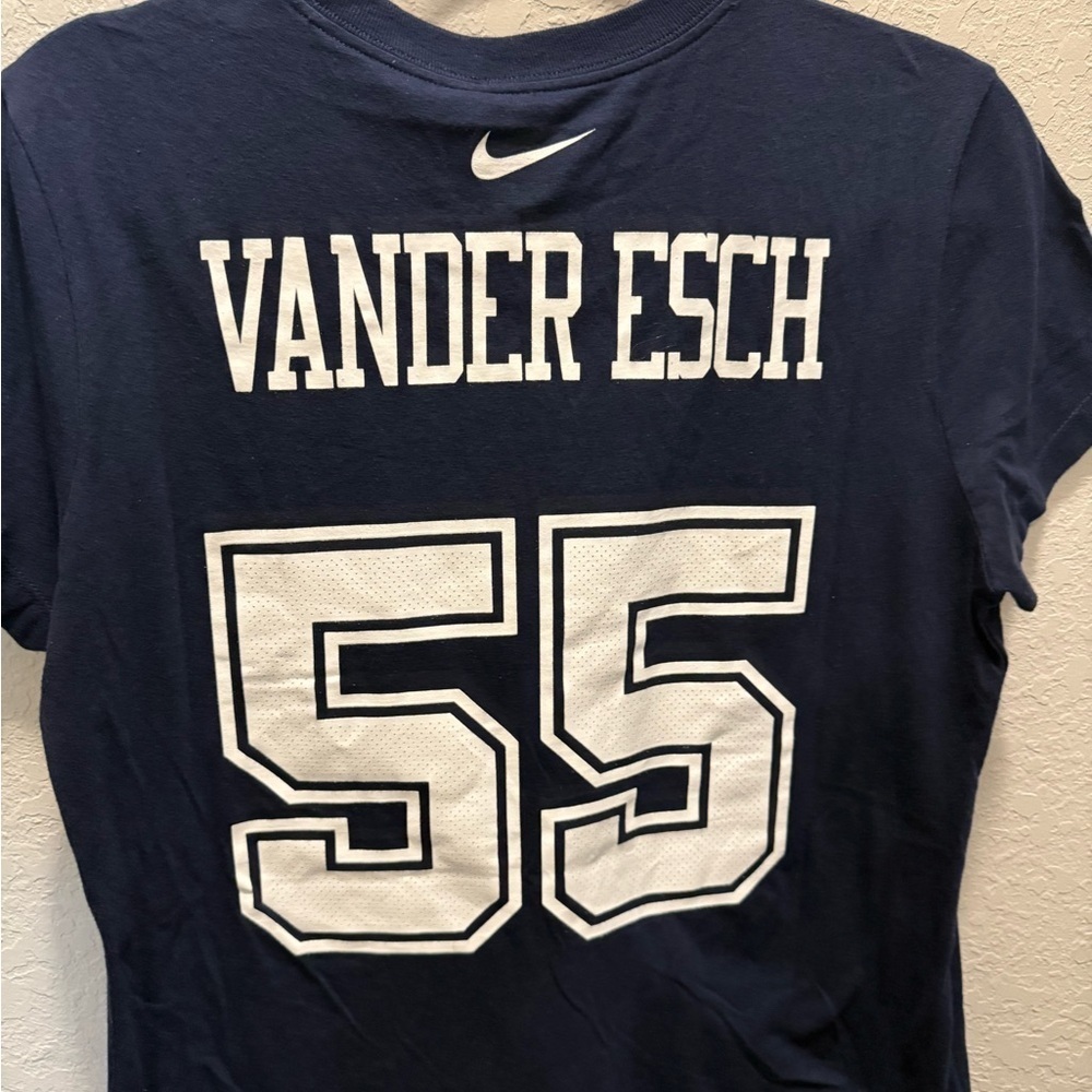 Women's Dallas Cowboys Leighton Vander Esch Nike Navy T Shirt size M - Picture 3 of 5